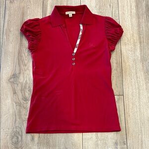Burberry Ladies Fitted Polo - Size S